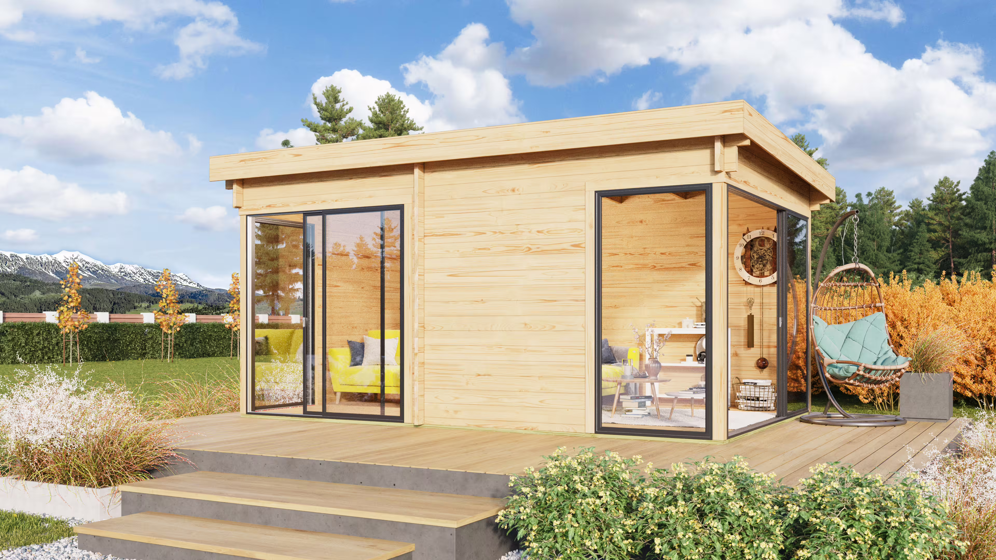 Fjordholz Gartenhaus Alu Concept 70 O