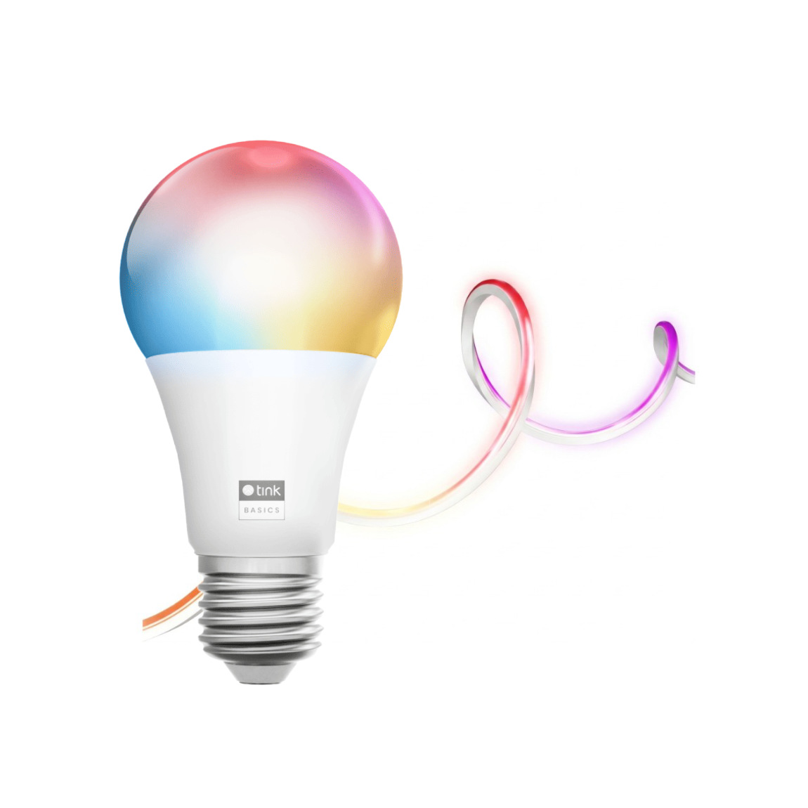 tink Basics Matter Set - mit Neon Light Strip + White & Color E27 Bulb