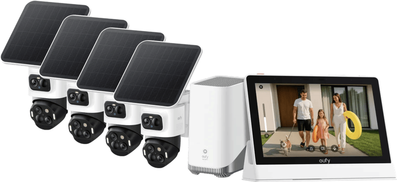 eufyCam S4 Doppelpack + HomeBase 3 + Smart Display E10