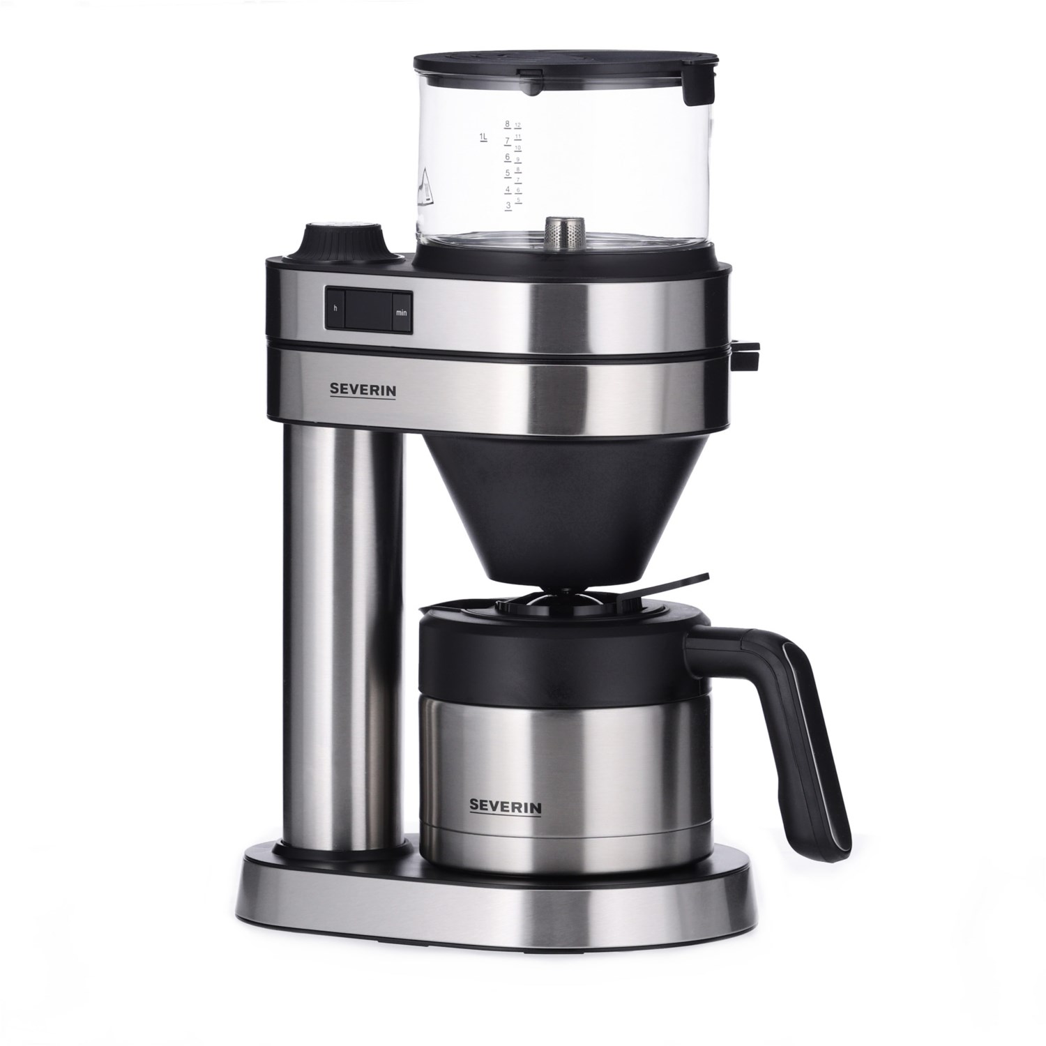 KA 5763 Filter-Kaffeemaschine mit Timer Edelstahl-gebürstet / schwarz-matt