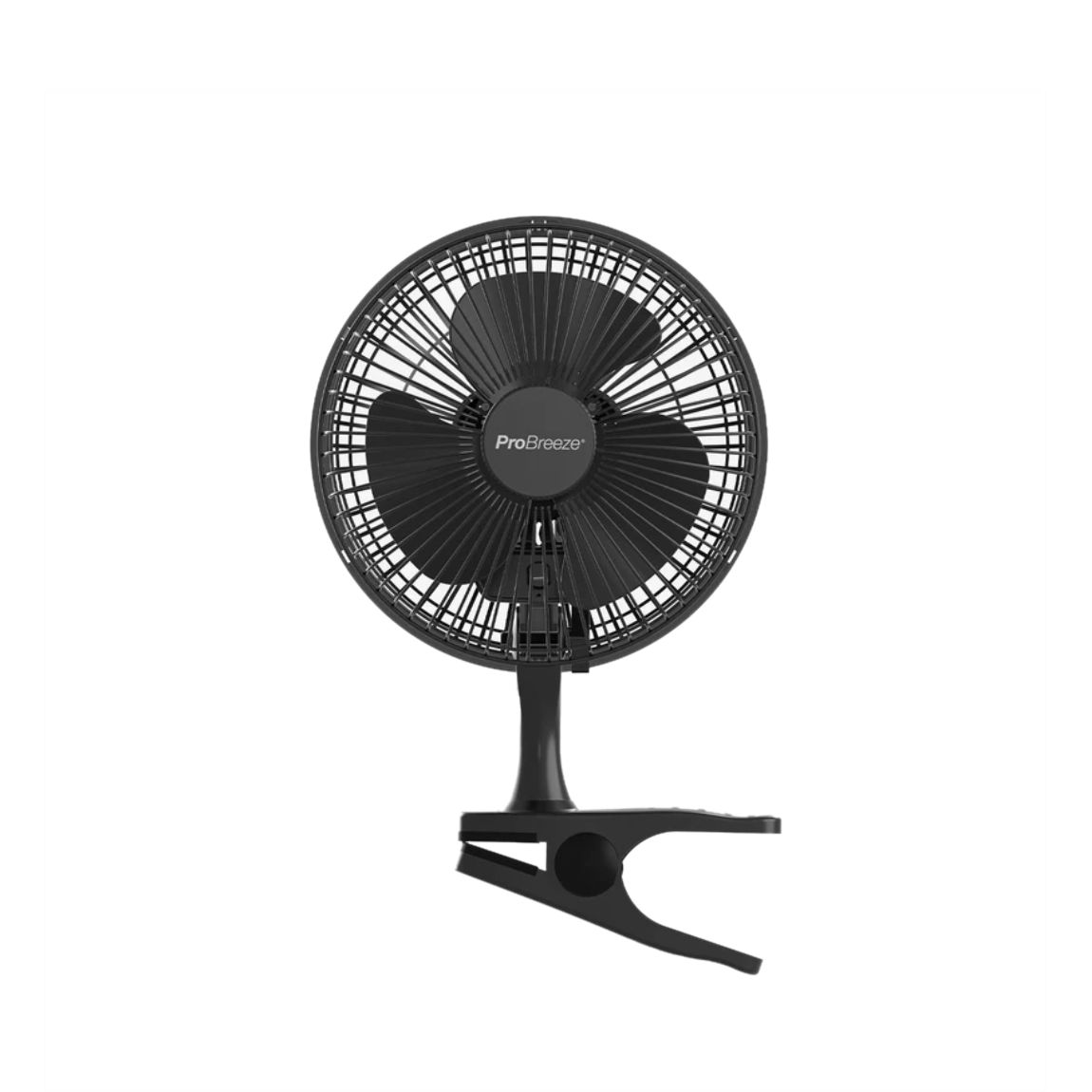 Pro Breeze Mini-Clip-Ventilator - 2 Stufen, 360° Rotation - Weiß