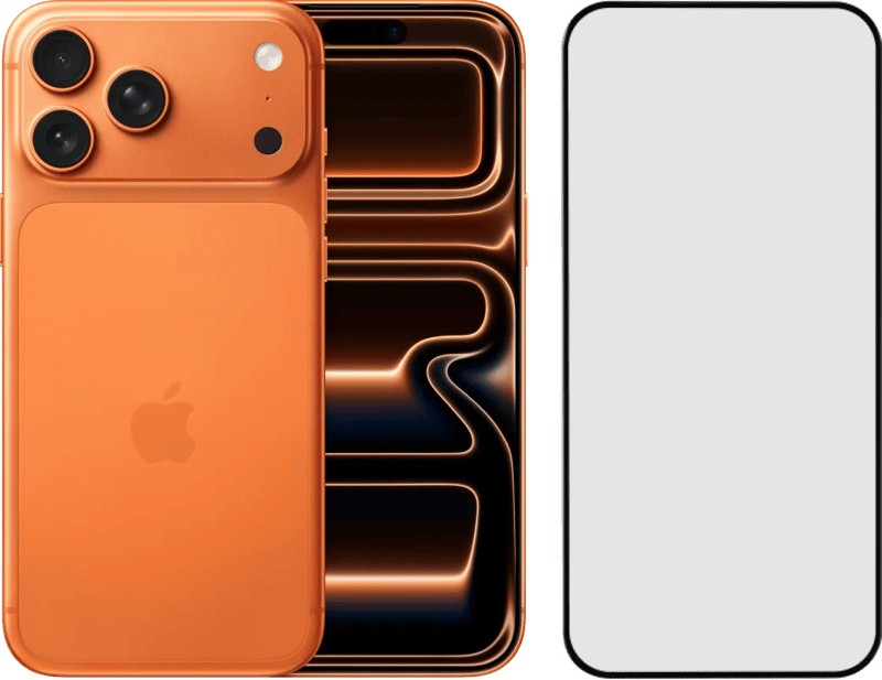 Apple iPhone 17 Pro Max 1TB Orange + BlueBuilt Panzerglas