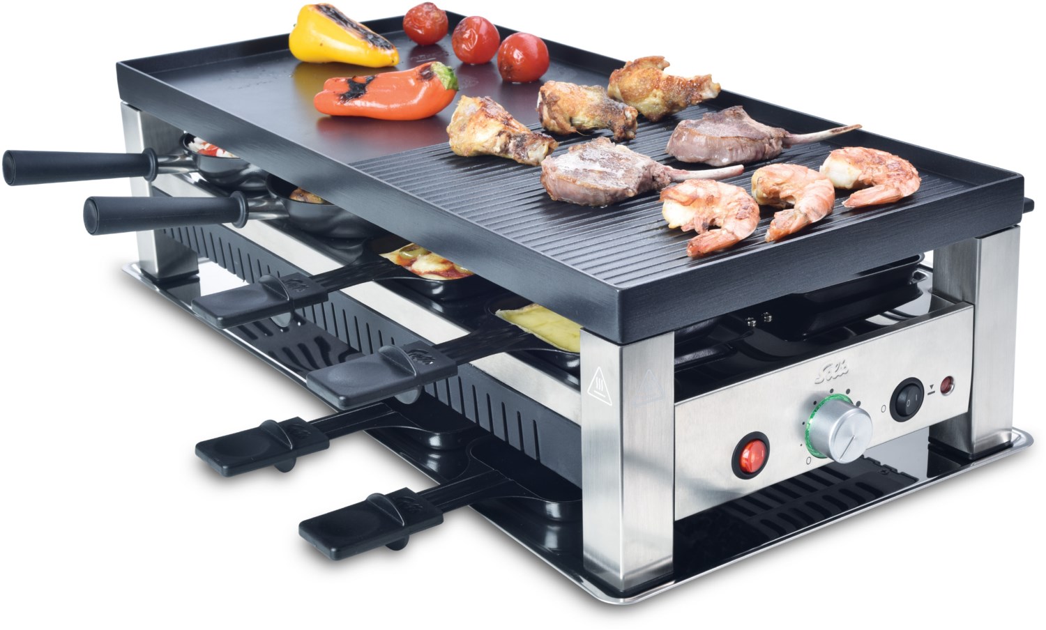 Table Grill 5 in 1 Typ 791 Raclette schwarz/silber