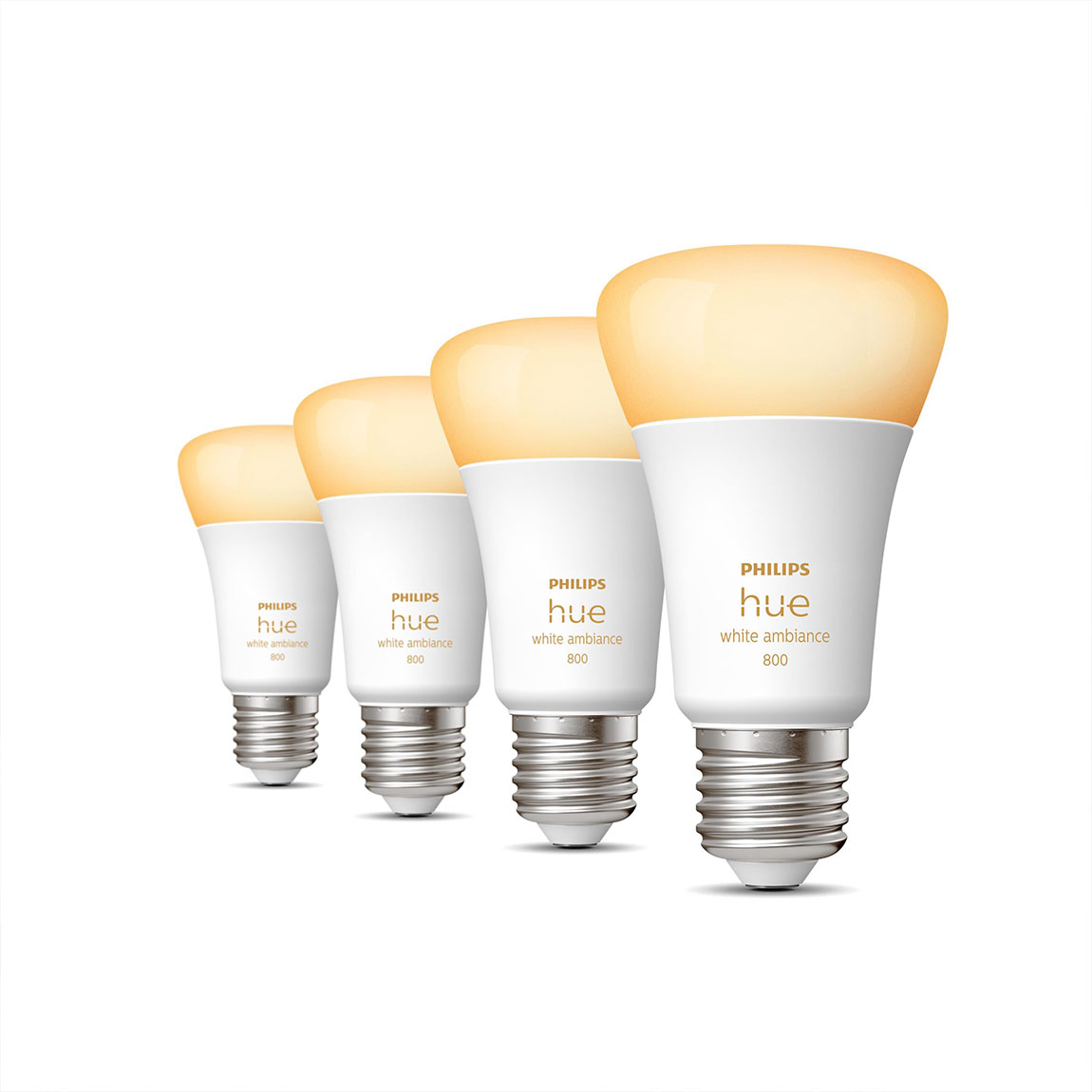 Philips Hue White Ambiance E27 800lm - 8er-Set