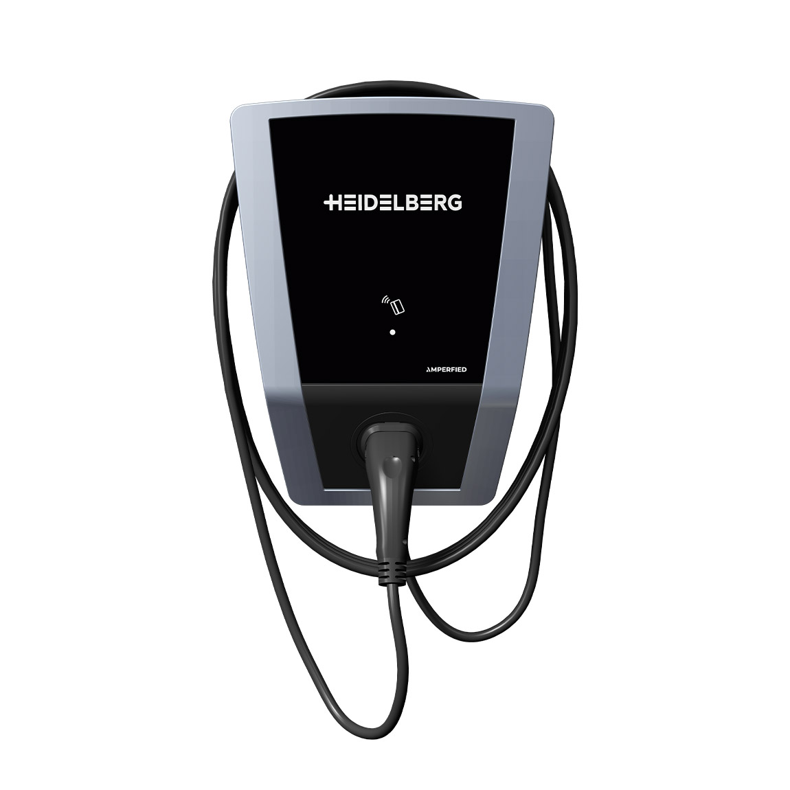 Heidelberg Wallbox Connect.Solar 11kW Typ 2 Ladekabel 5m - Schwarz