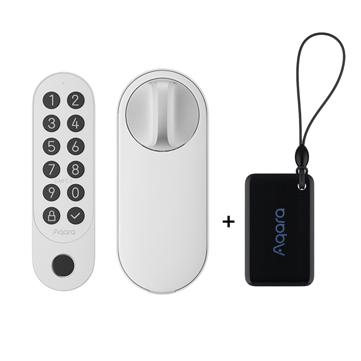 Aqara Smart Lock U200 Kit - Smartes Türschloss mit Keypad + gratis Fob und Zubehör - Silber