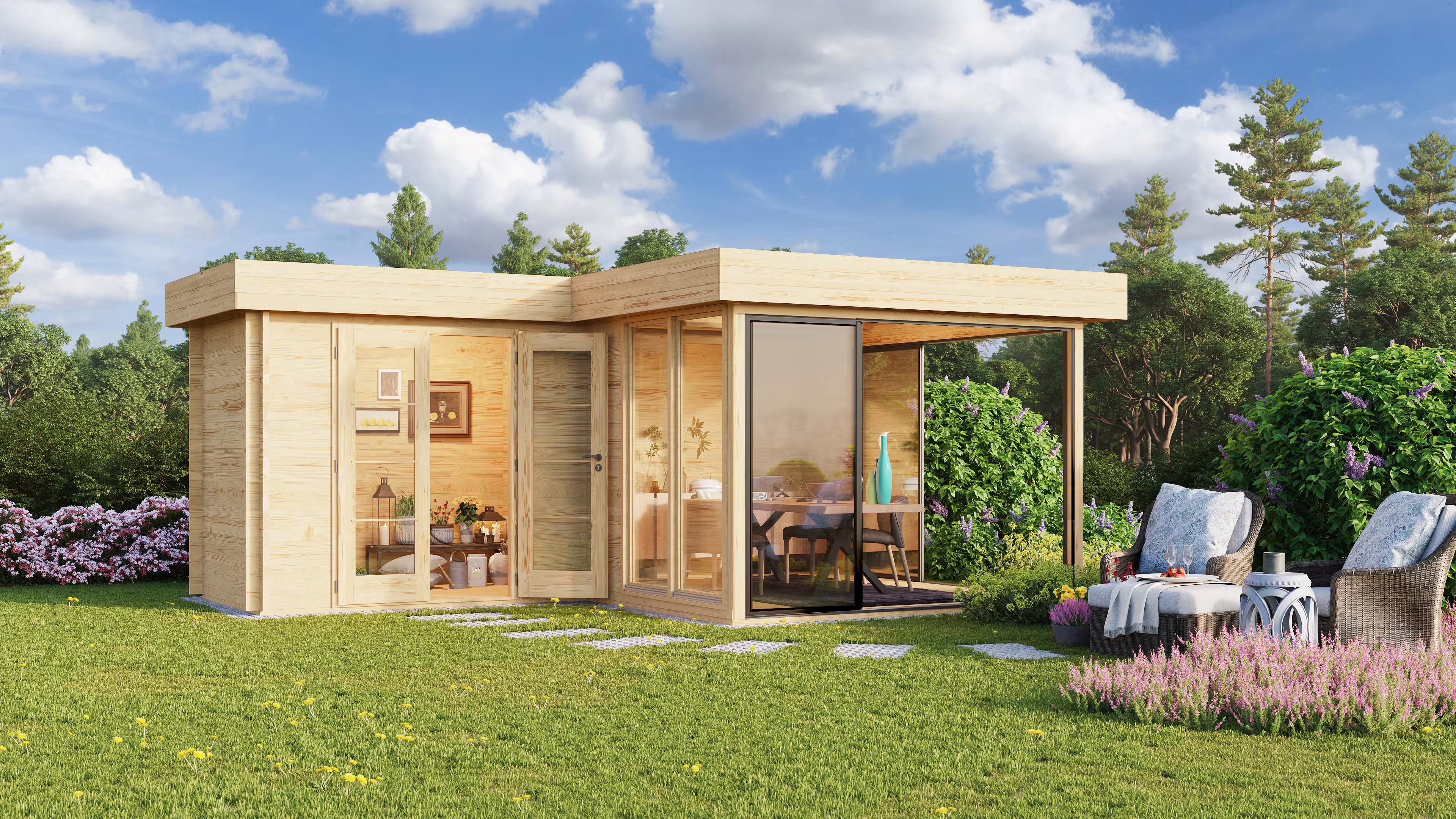 Fjordholz Gartenhaus Alu Concept 70 M