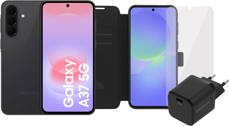 Samsung Galaxy A37 128GB Schwarz 5G Enterprise Edition + Komplettes Zubehörset