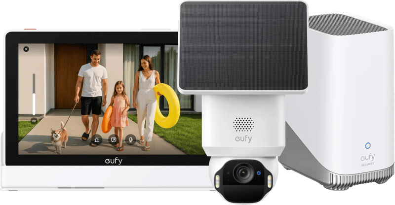 eufy SoloCam E42 + Homebase 3 + Smart Display E10