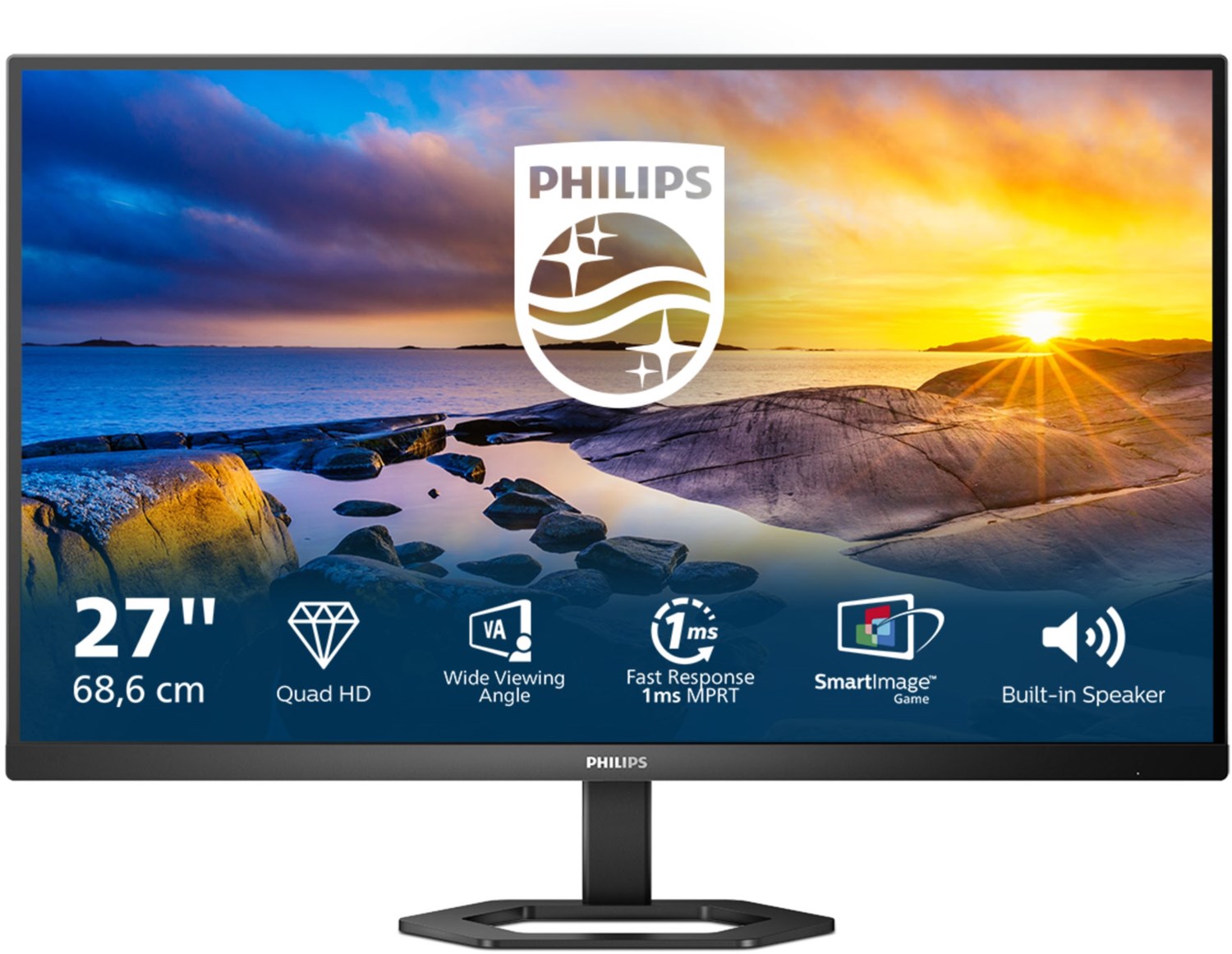5000 Series 27E1N5500LA/00 69 cm (27") TFT-Monitor mit LED-Technik schwarz, Widescreen QHD (2560x1440), 1 ms Reaktionszeit, Gaming geeignet