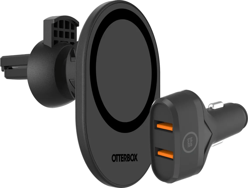 Otterbox Handyhalterung Auto mit MagSafe Magnet + BlueBuilt Autoladegerät Quick Charge