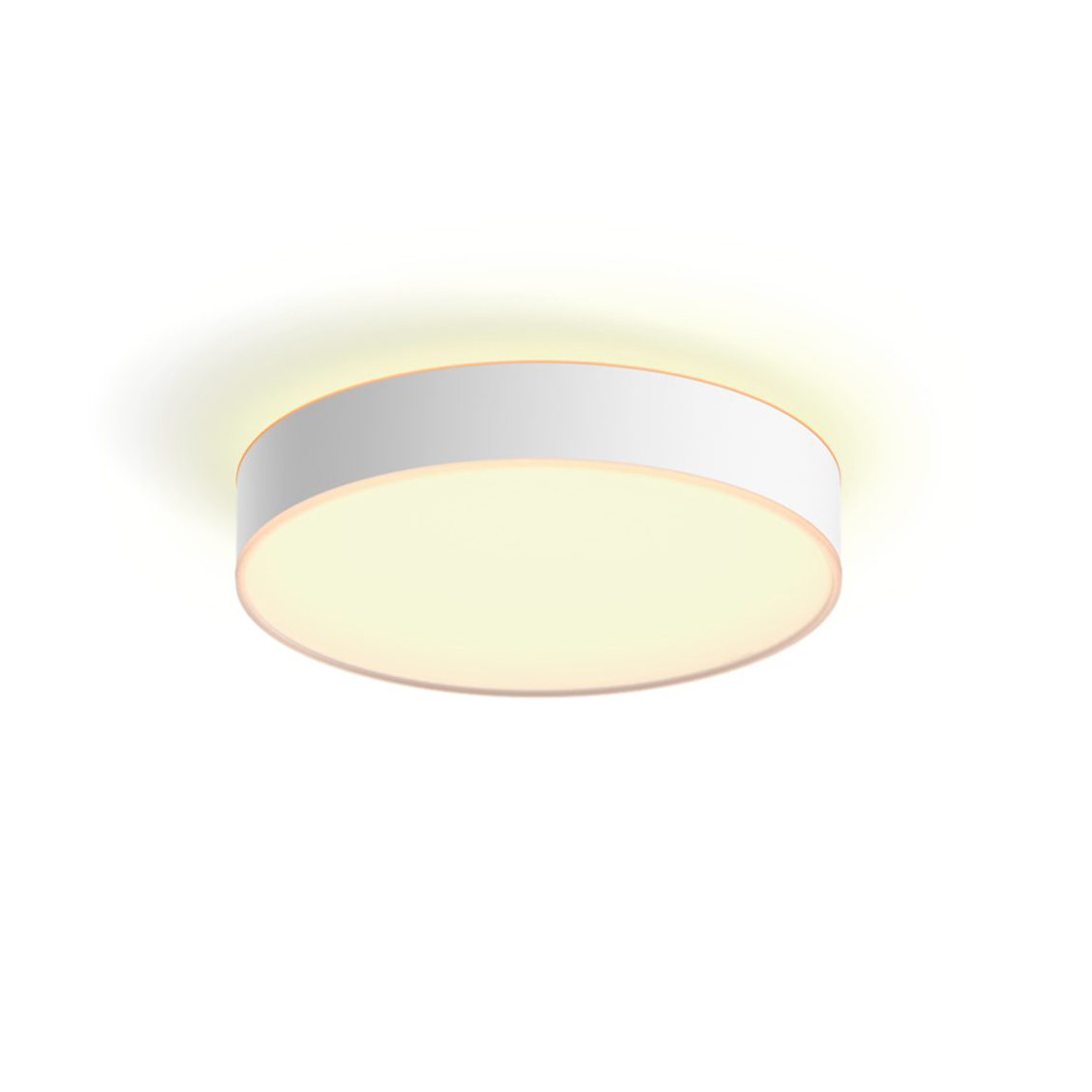 Philips Hue White Ambiance Enrave Deckenleuchte M 2450lm + Dimmschalter - Weiß