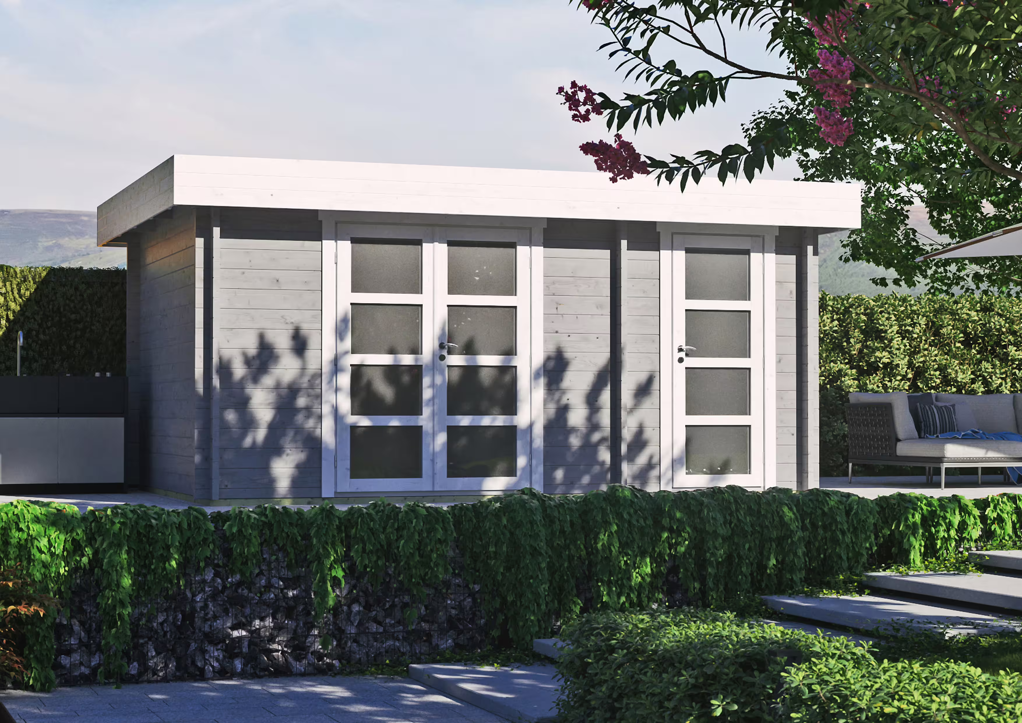 Fjordholz Gartenhaus Modell Cortina 44