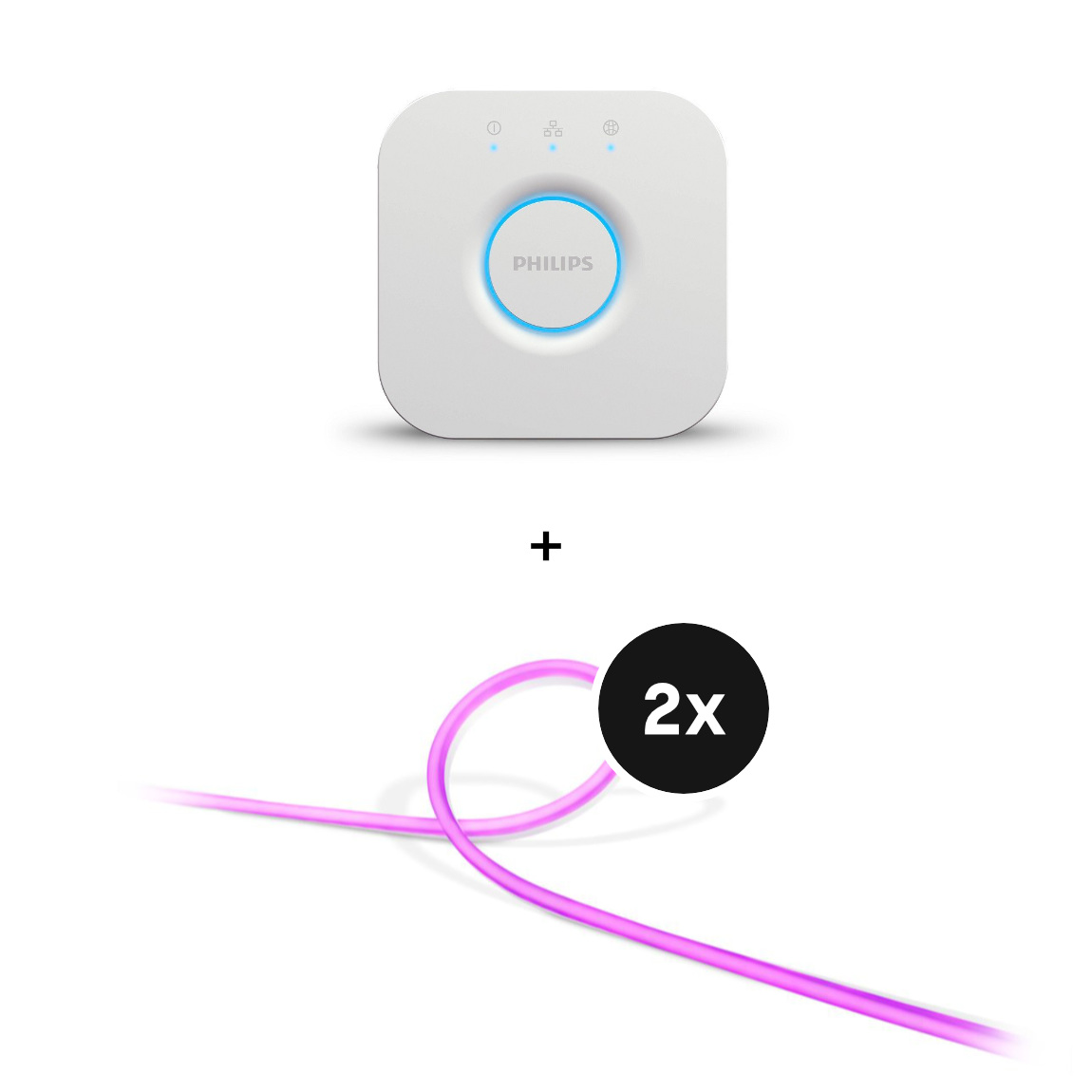 Philips Hue LED Outdoor Lightstrip 2m 2er-Set