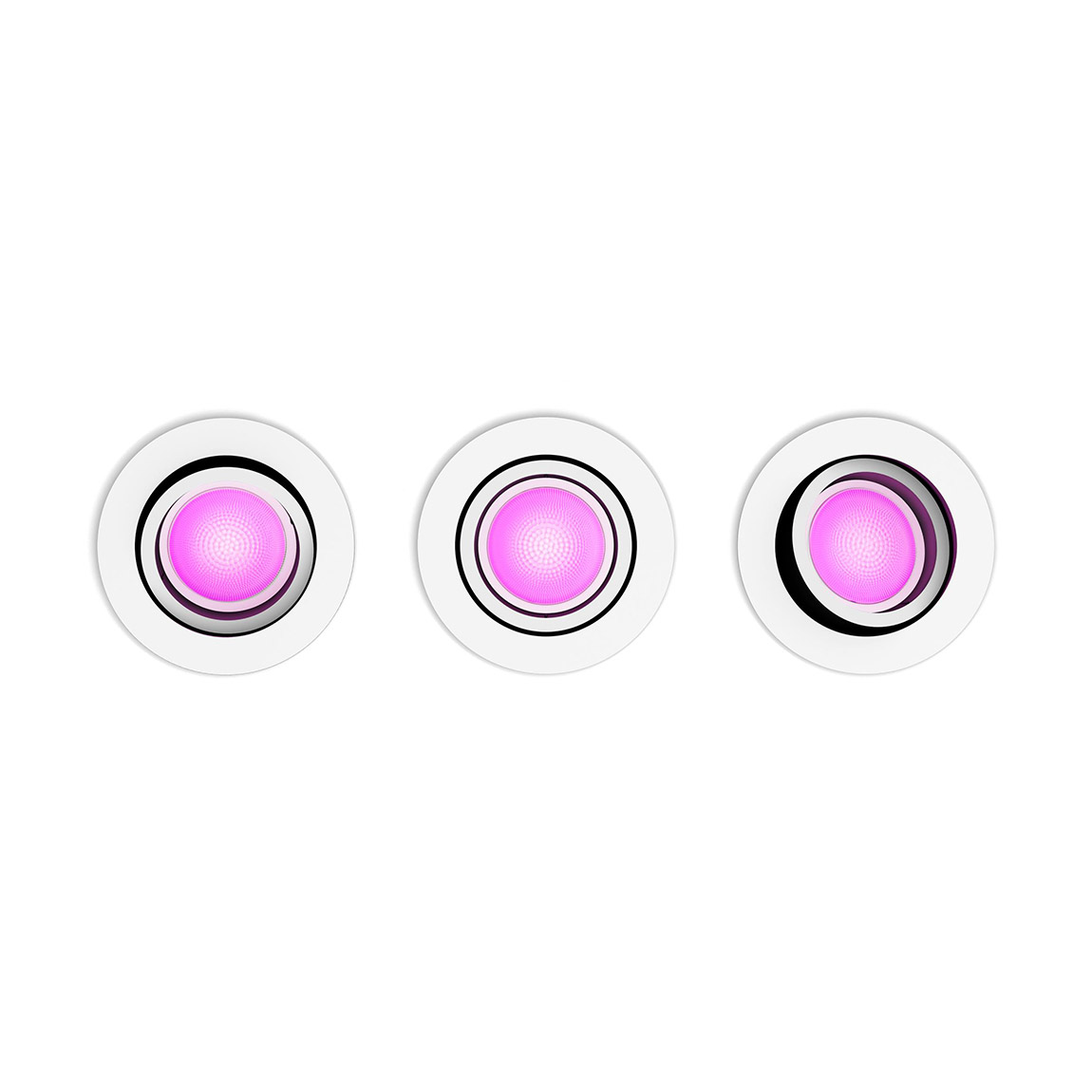 Philips Hue White & Color Ambiance Centura Einbauspot 1 flg. - Schwarz