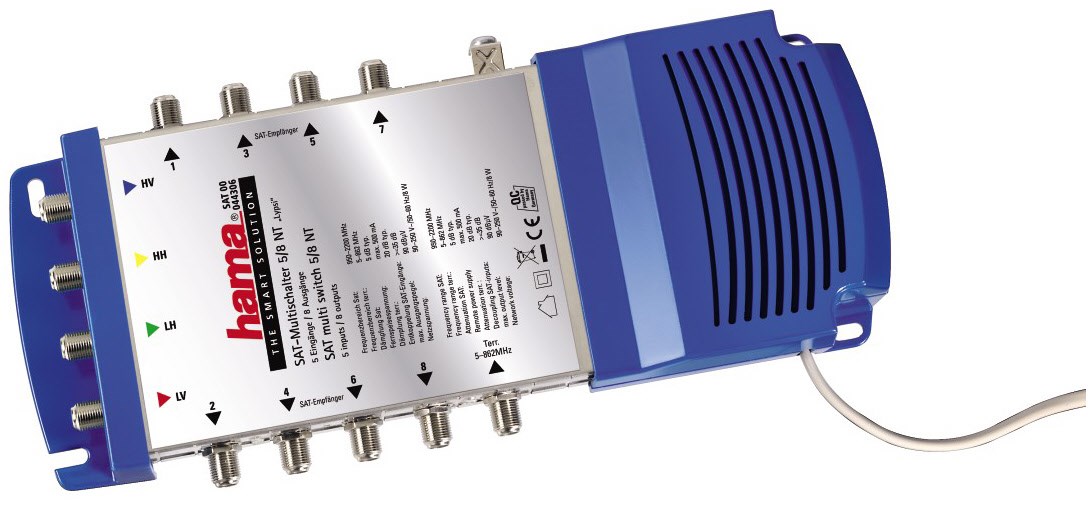 SAT-Multischalter Lypsi SE, 5/6 NT blau