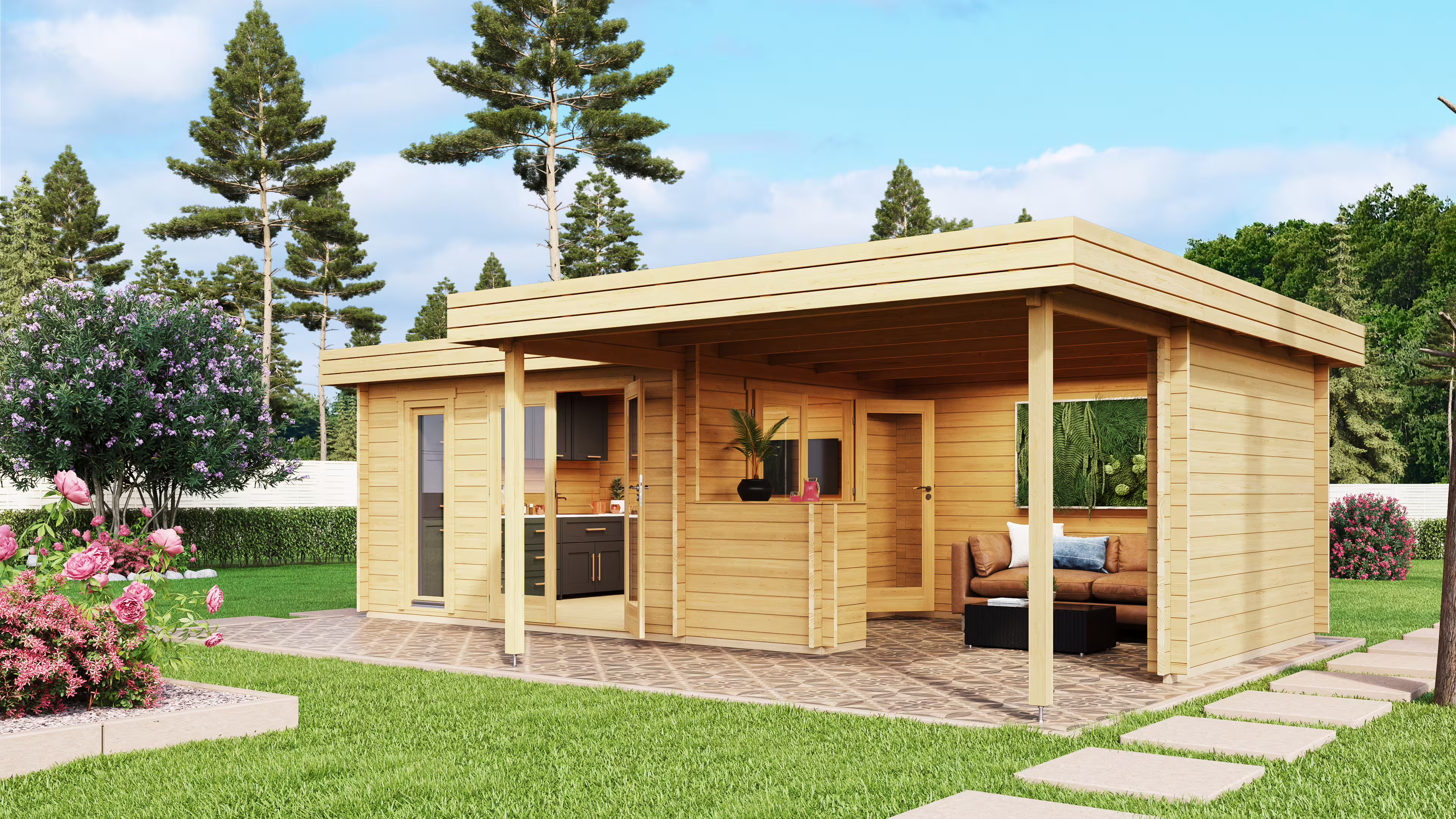 Fjordholz Gartenlounge Modell Romie 70