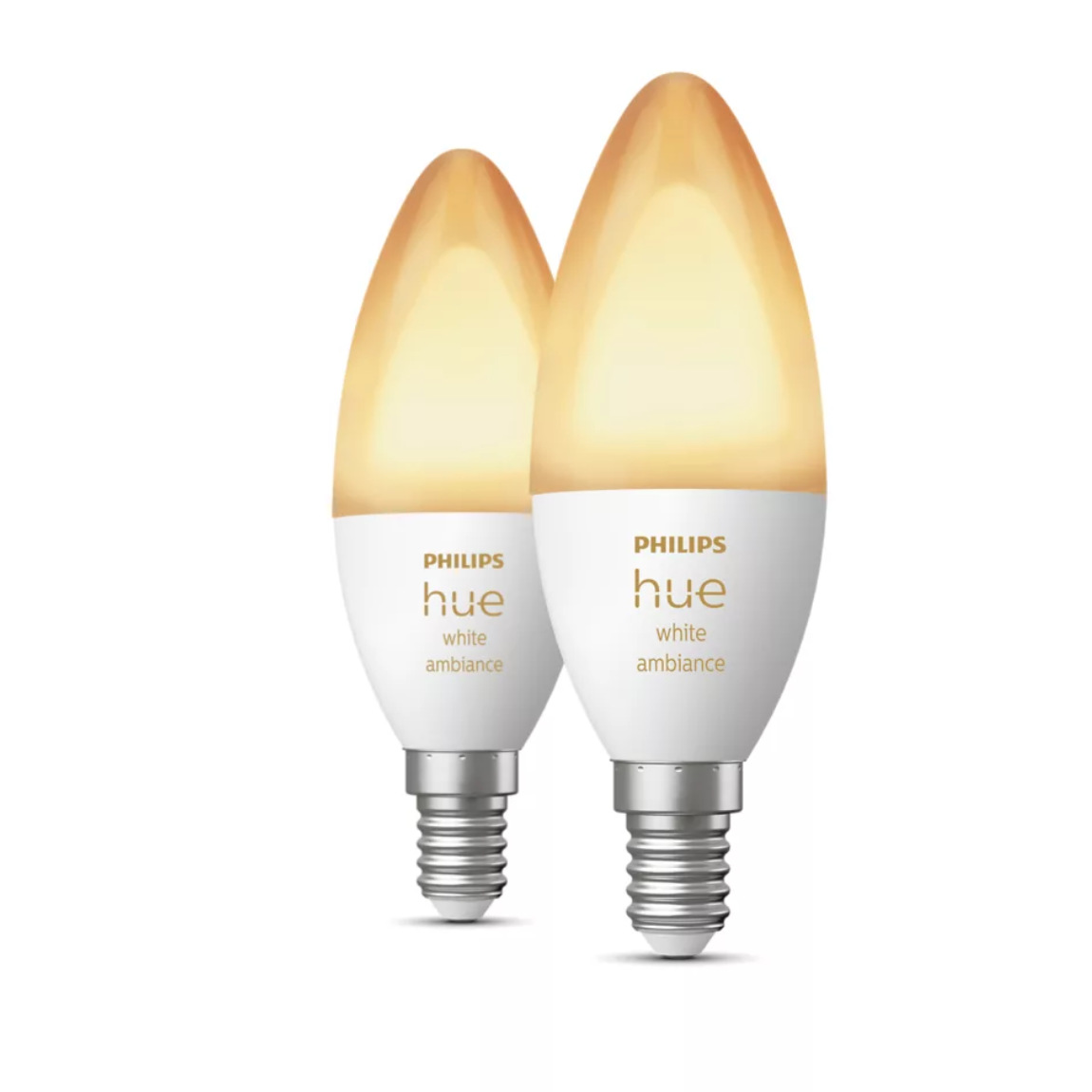 Philips Hue White Ambiance E14 Doppelpack - Weiß