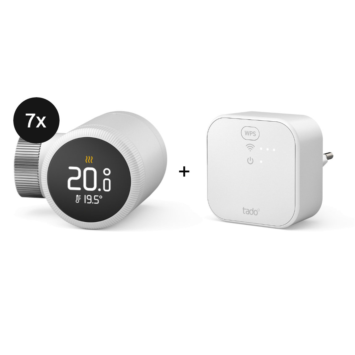 tado° X Starter Kit Smartes Heizkörper-Thermostat - 4er-Set + Bridge